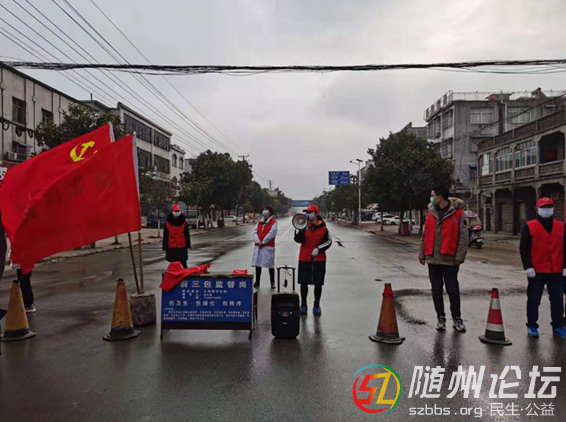 縣檔案館駐小林鎮(zhèn)雙沖村工作隊(duì)在卡口值守并宣傳防疫知識(shí).png